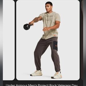 🥷🏿🥷🏿🥷🏿NWT Men's Project Rock Fleece Cargo Jogger Under Armour
